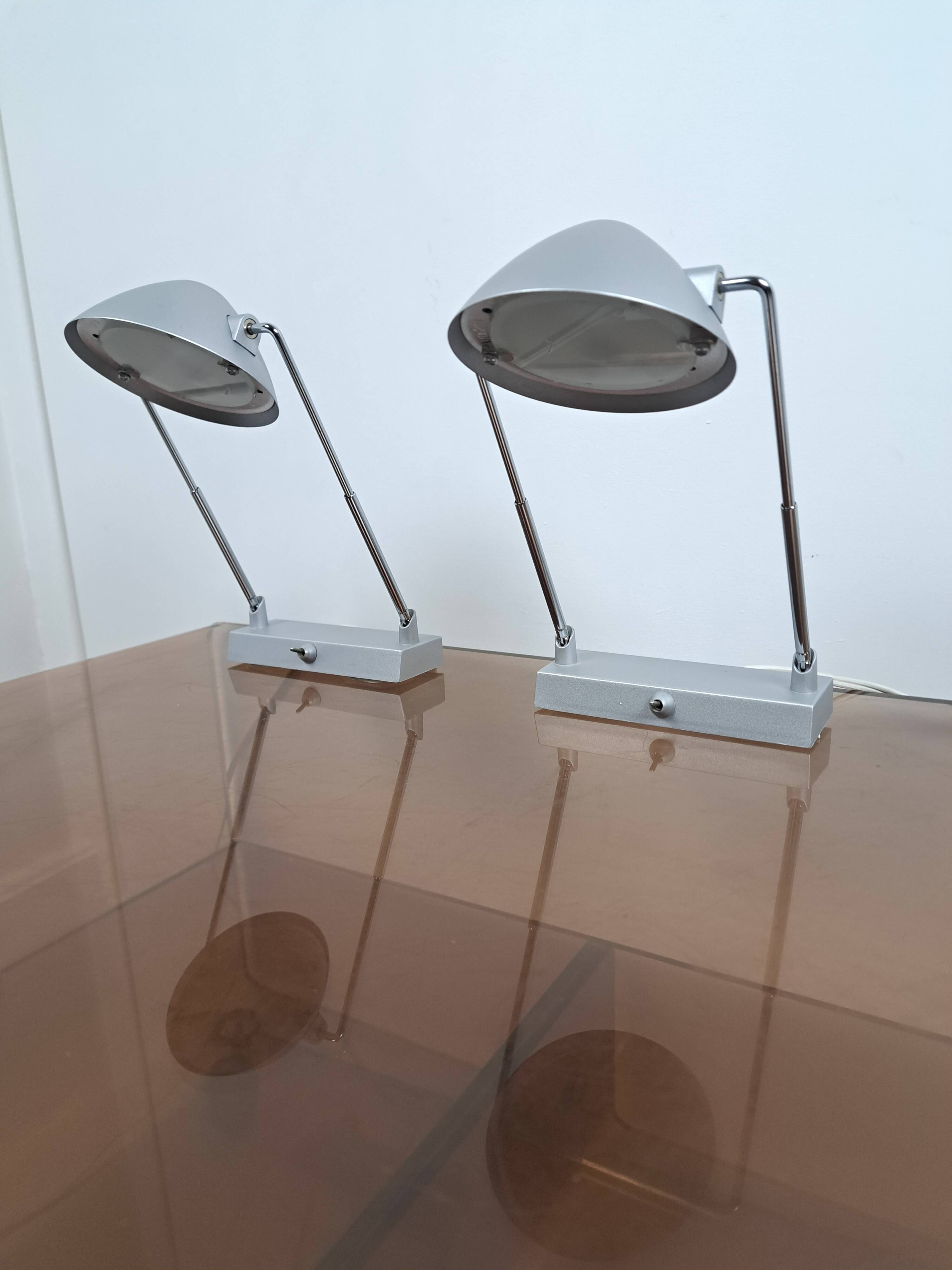 Pair of Magiker Ikea 80s 90s telescopic bedside or desk lamp