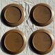 Lot de 4 assiettes à dessert brunes Sarreguemines Modèle Savoie D19.5
