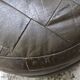 Pouf De Sede rond en patchwork de cuir marron, années 70