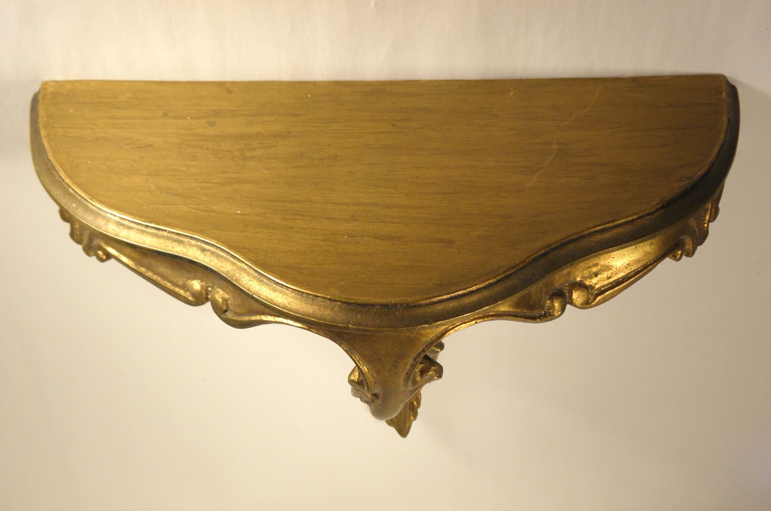 Old gold wall console 39 cm