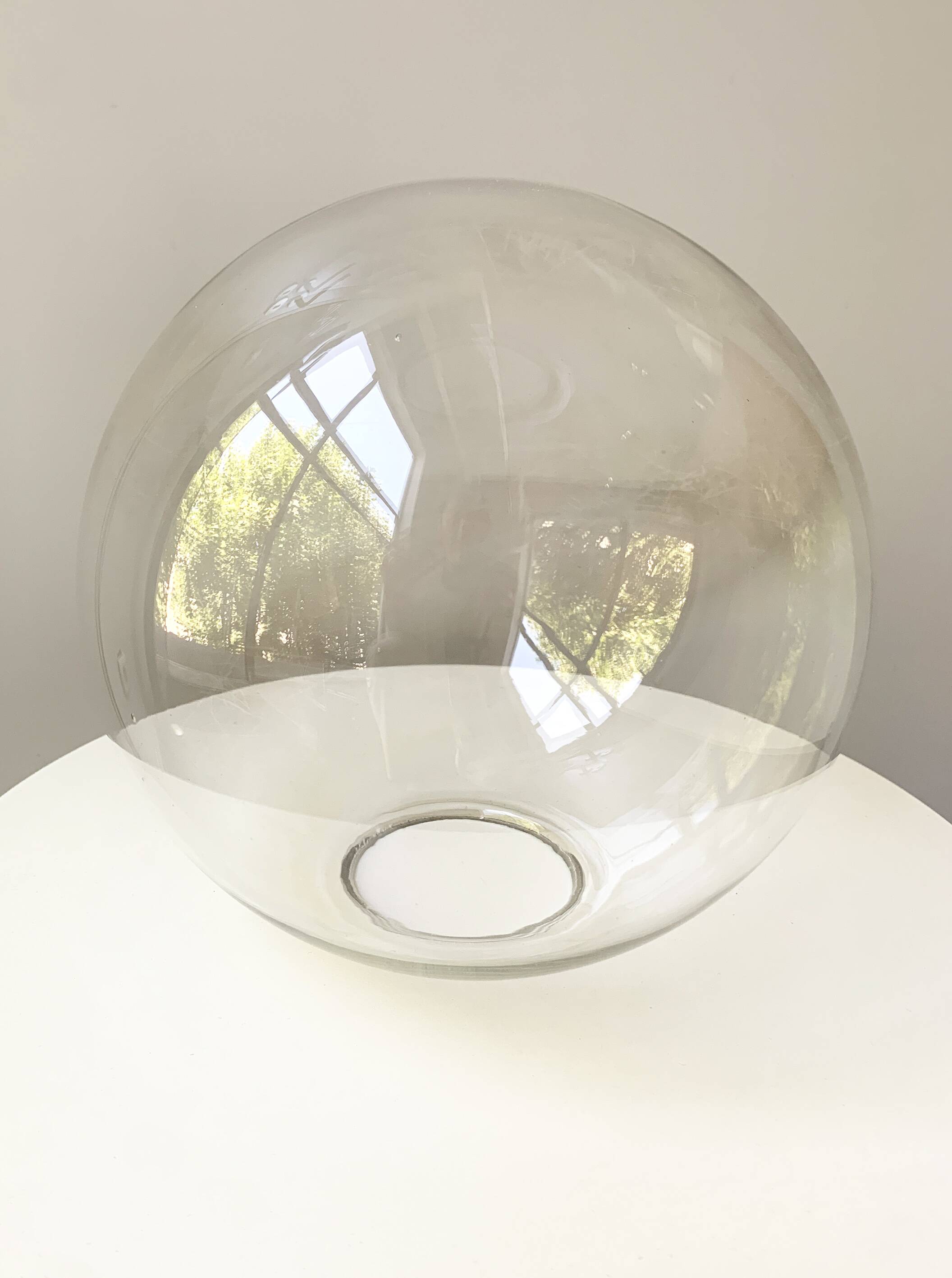 Pair of modernist pendant lights, Glashütte Limburg, Germany