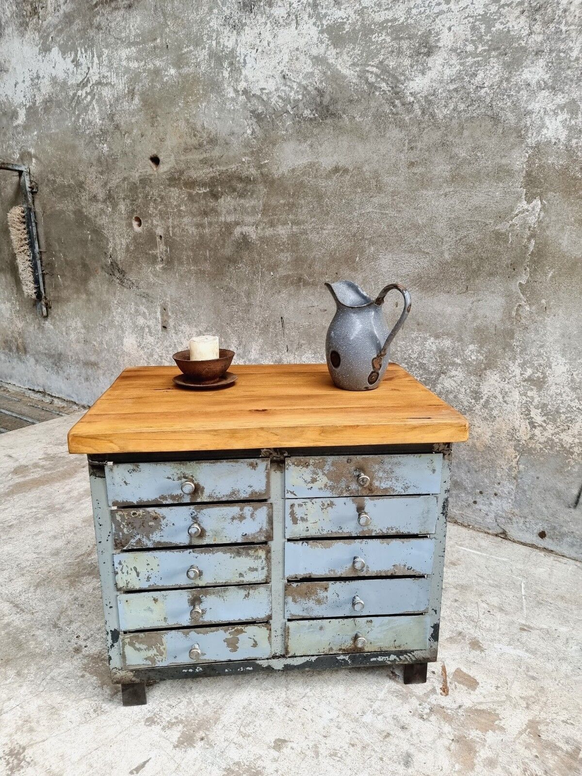Industrial chest of drawers steel TV sideboard