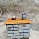 Industrial chest of drawers steel TV sideboard