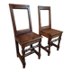 Set of 2 Antique Oak Chairs – 19th Century, Auvergne