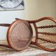 Children's chair in curved round wood old year