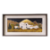 Mid-Century Modern Swedish Oil Painting "White Village" Vintage Framed Landscape
