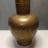 Brass handled jar - Antique Dutch craftsmanship - beautiful inscriptions