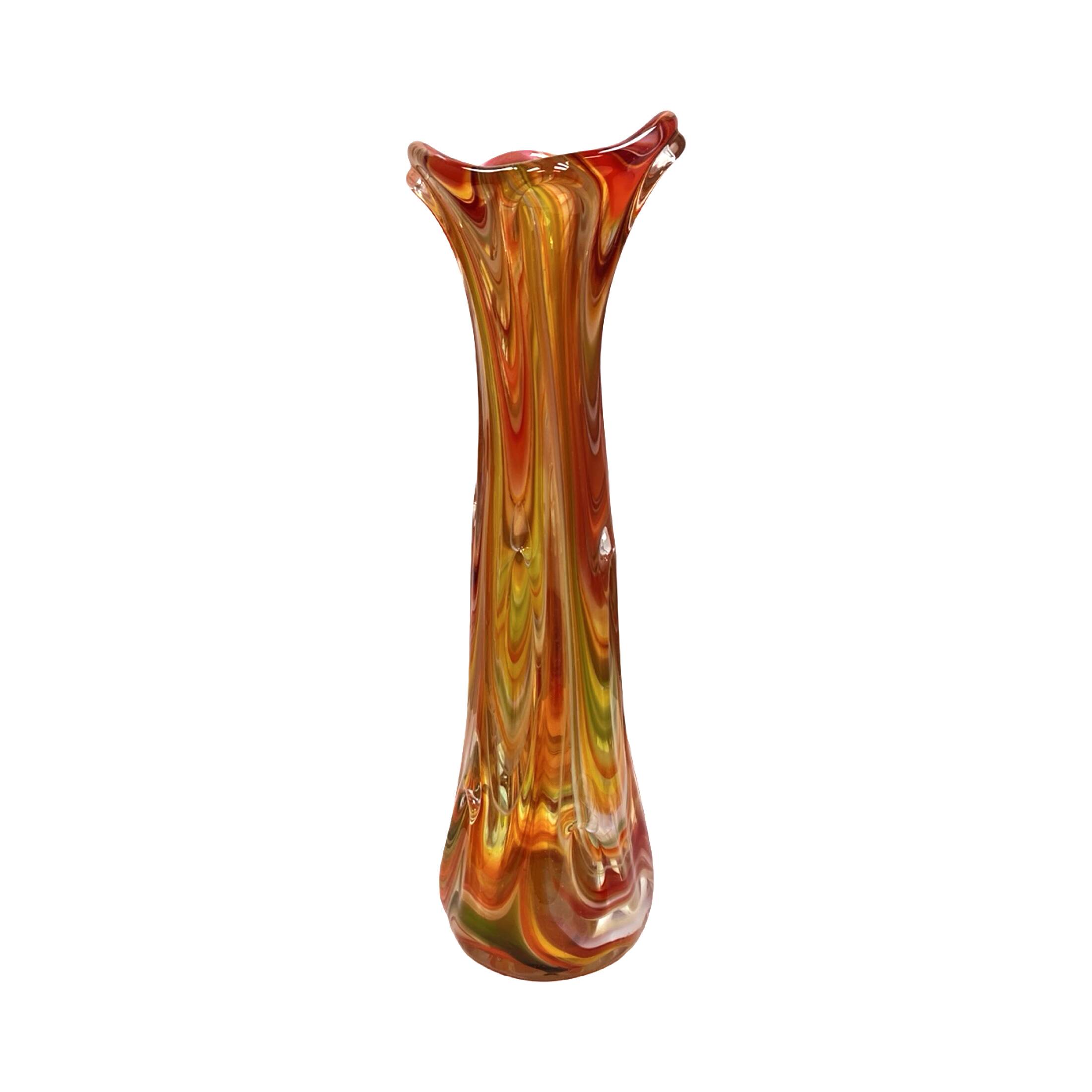 "Sękacz" vase – Ząbkowice Śląskie steelworks, Poland 1970s (42 cm)