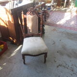 Ancienne chaise de chambre en acajou