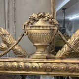 Large gold mirror with mouldings