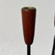 Pair of Scandinavian candlesticks in wood and metal Denmark