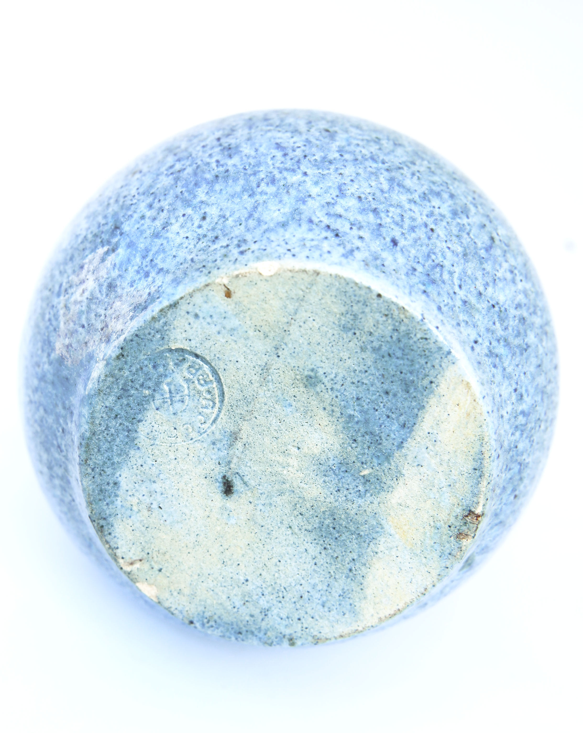 Blue speckled Accolay pitcher