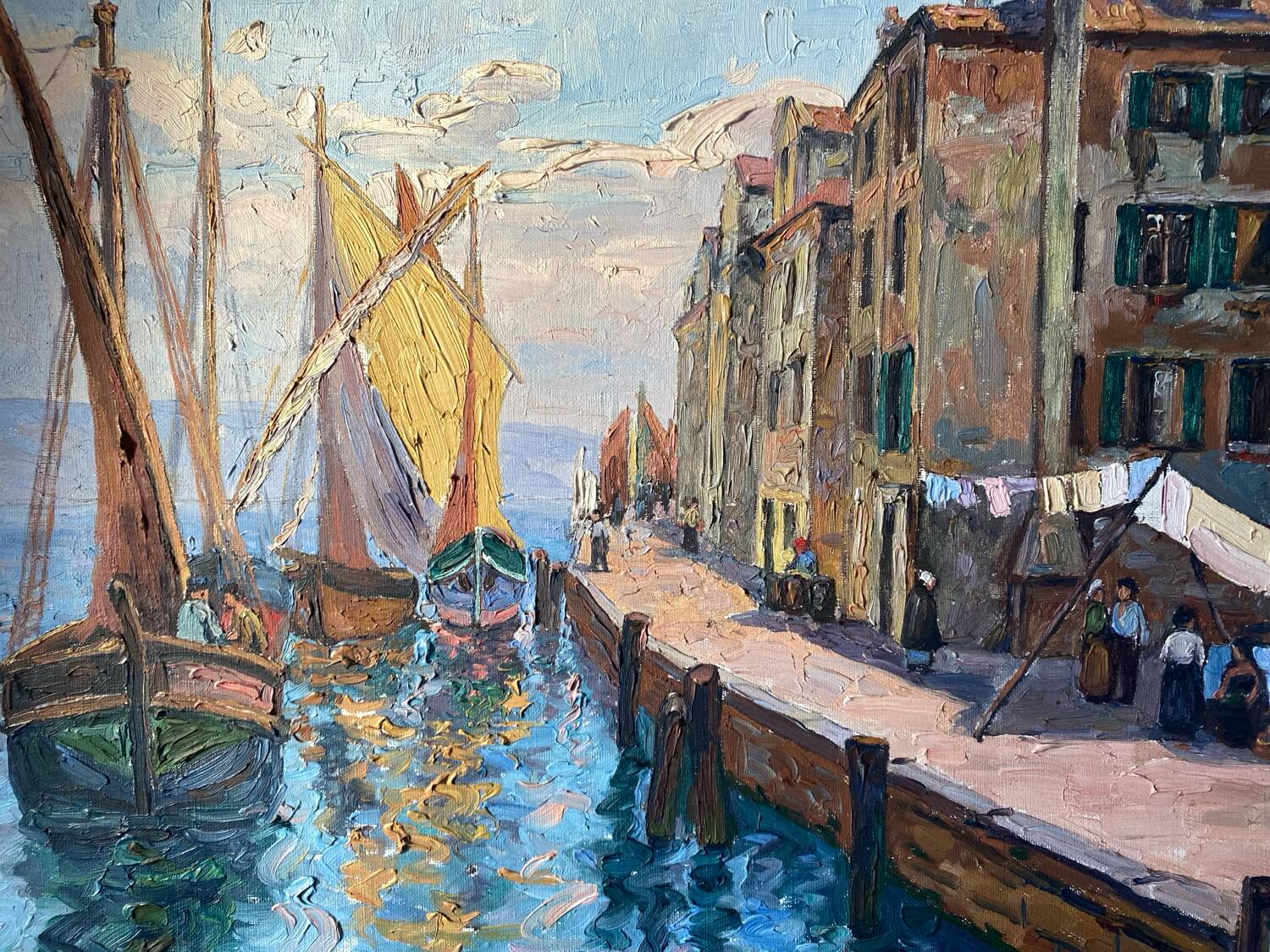 Mediterranean port landscape by Dulac