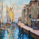 Mediterranean port landscape by Dulac