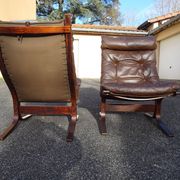 Pair of Siesta armchairs Scandinavian design Ingmar Relling Westnofa Year 70