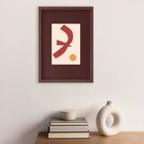 Collage on old paper inspired by Matisse signed eawy