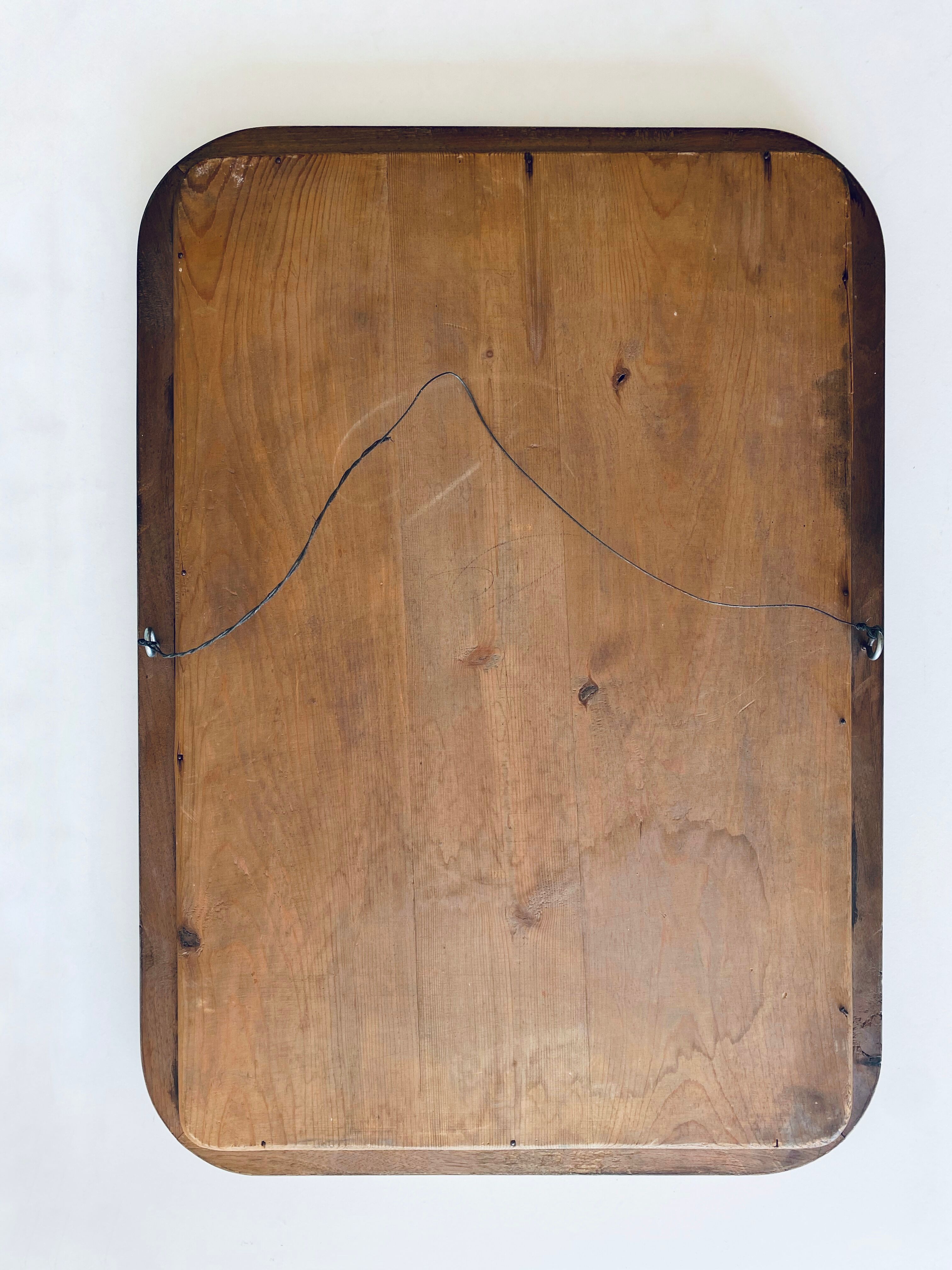 Old rectangular mirror