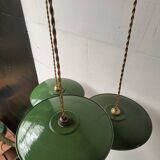 3 enamelled sheet metal suspensions