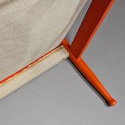 Safari lounge chair, model 30, designed by Erik Worts and manufactured by Niels Eilersen, Denmark 1960.