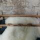 Gyf 1950s curved wooden coat hanger