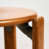 Beech dining set by Bruno Rey for Kusch & Co., Set of 7