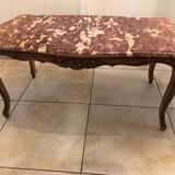 Pink marble coffee table