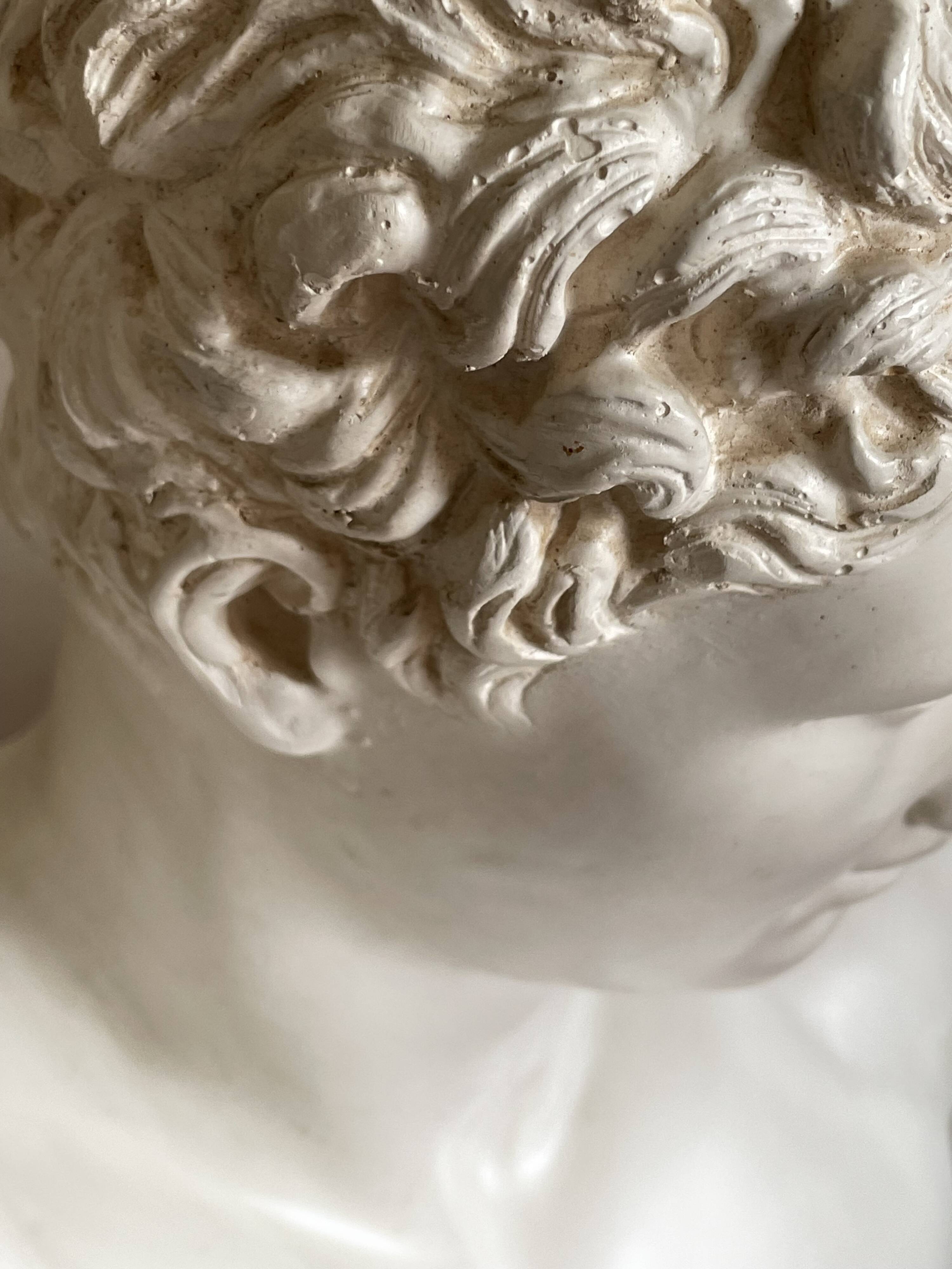 Large Hermes plaster bust