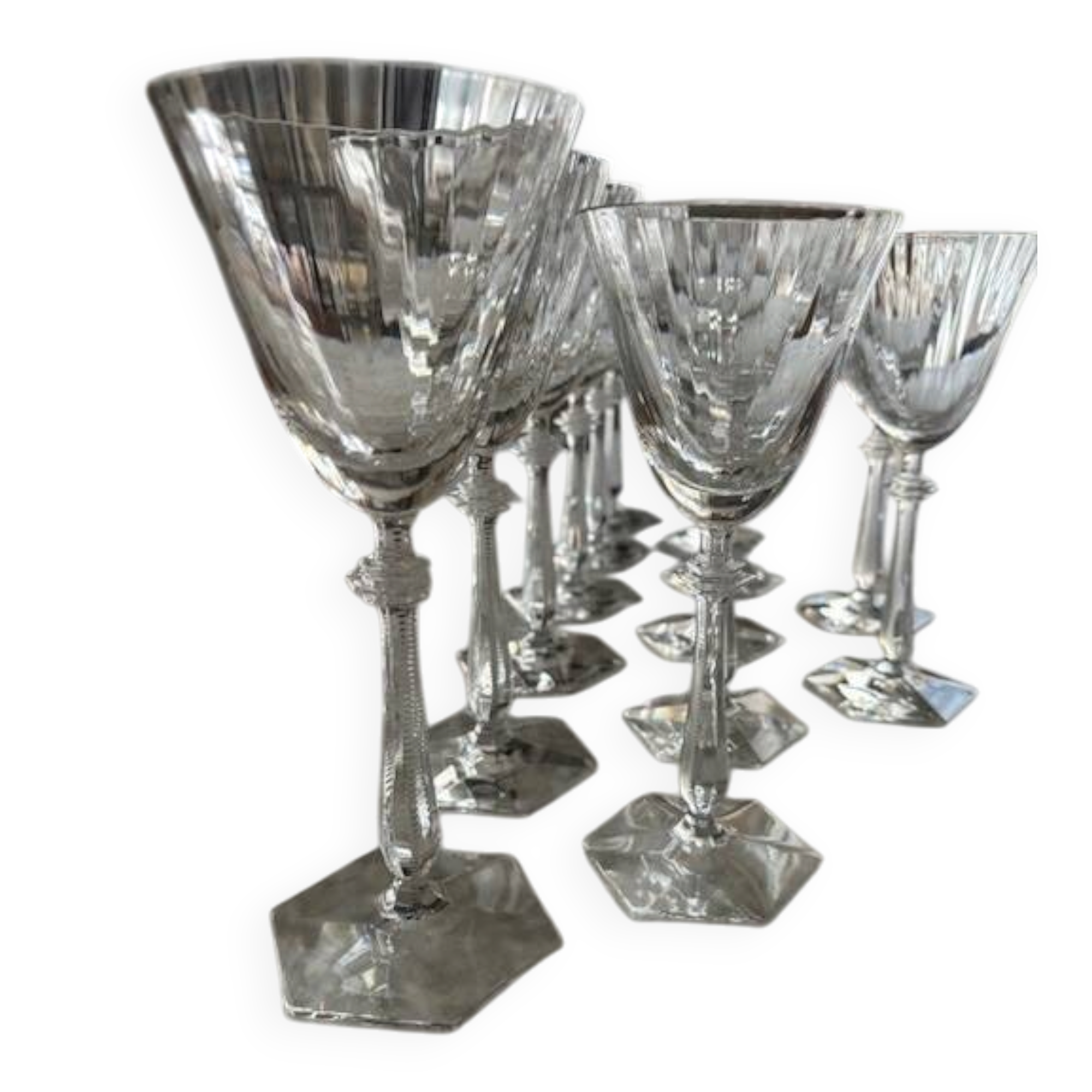 Verres cristal baccarat arcade - eau et vin