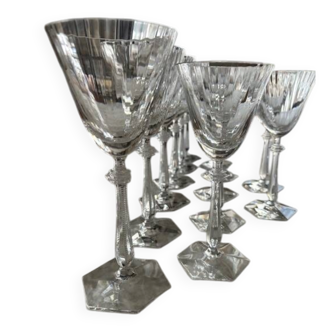 Baccarat crystal glasses - water and wine
