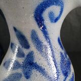 Pitcher in blue sandstone signed