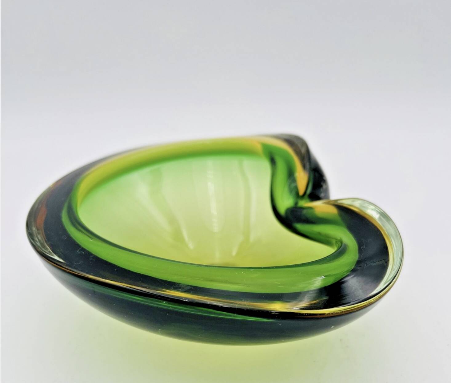 Green Murano Glass Ashtray