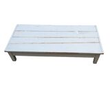 (very) low painted table, one drawer