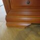 Cherry wood commode - solid wood - with a rounded edge - Louis Philippe - 4 drawers