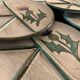 6 ceramic plates, model chardons, Daniel Etienne, Vallauris, 1970