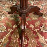 Louis XVI style tripod rack and pinion pedestal table