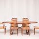 Série de 6 chaises scandinaves vintage