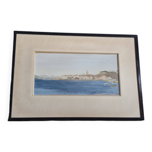 Aquarelle ancienne sous