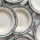10 deep iron earthenware plates “Chinon” Choisy le Roi