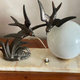 Art Deco swallow lamp