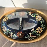 Old Alsatian terracotta casserole dish