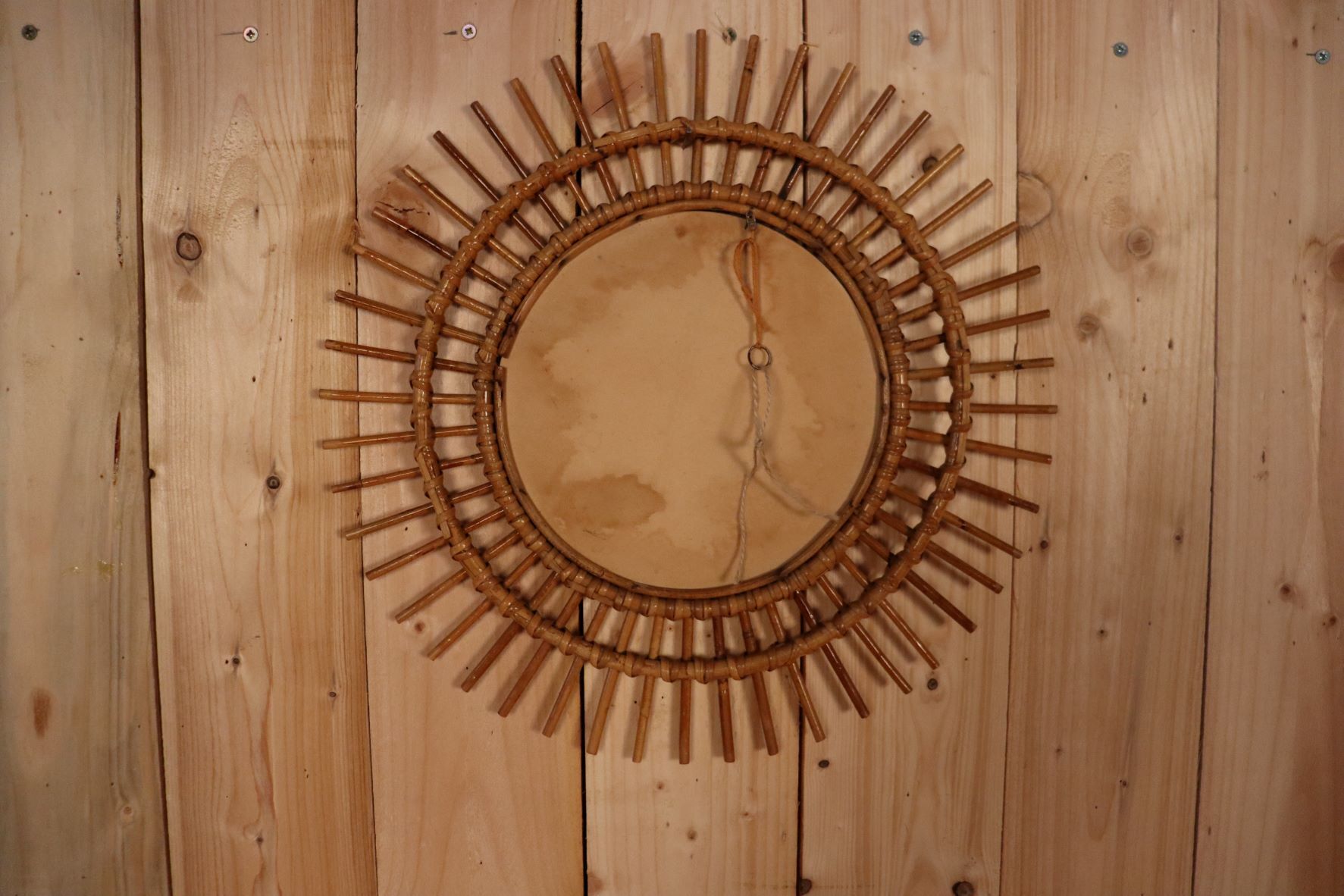 Rattan Sun Mirror