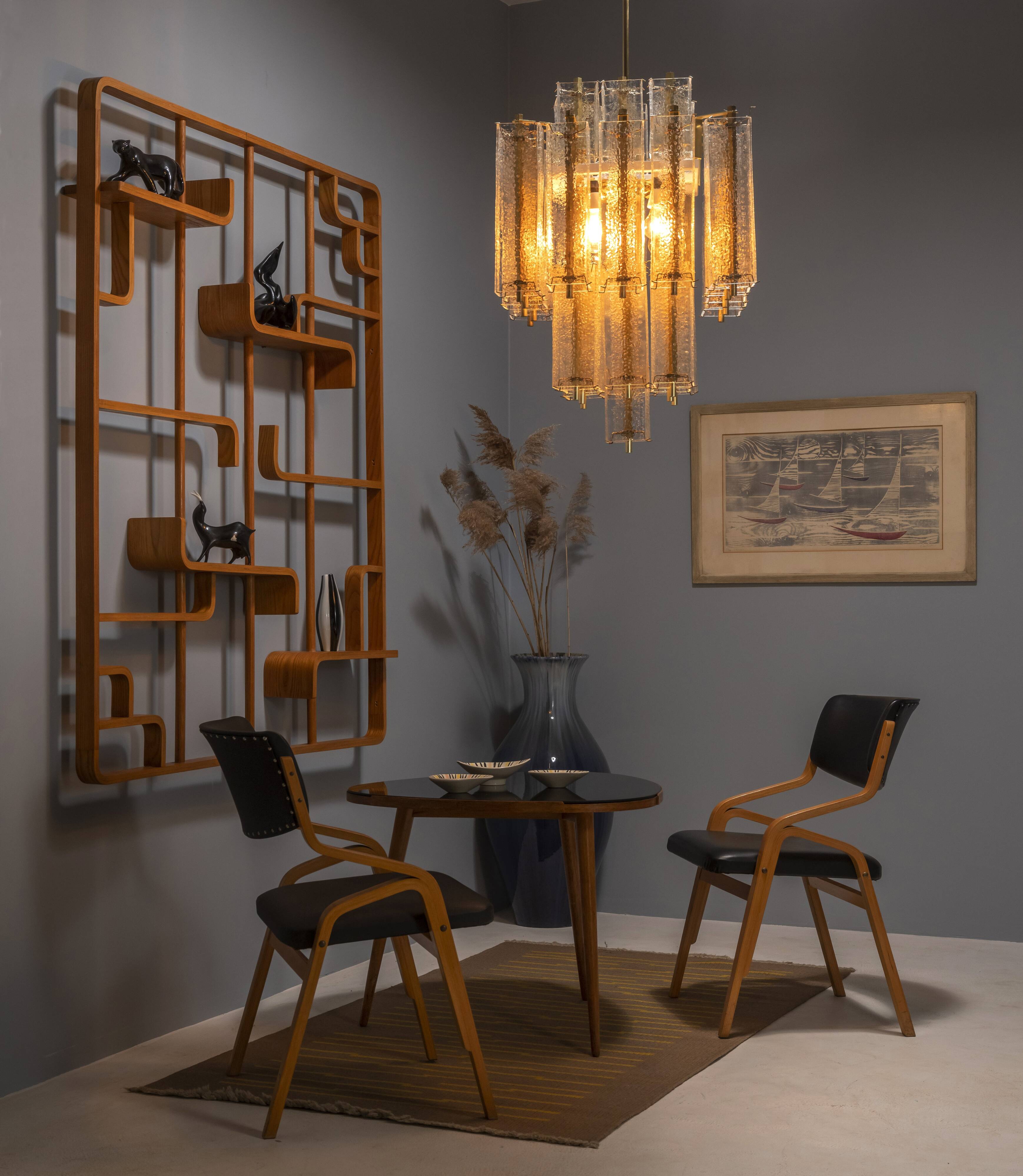 Set of 12 chairs, Ludvík Volák, 1960s–1970s, Czechoslovakia