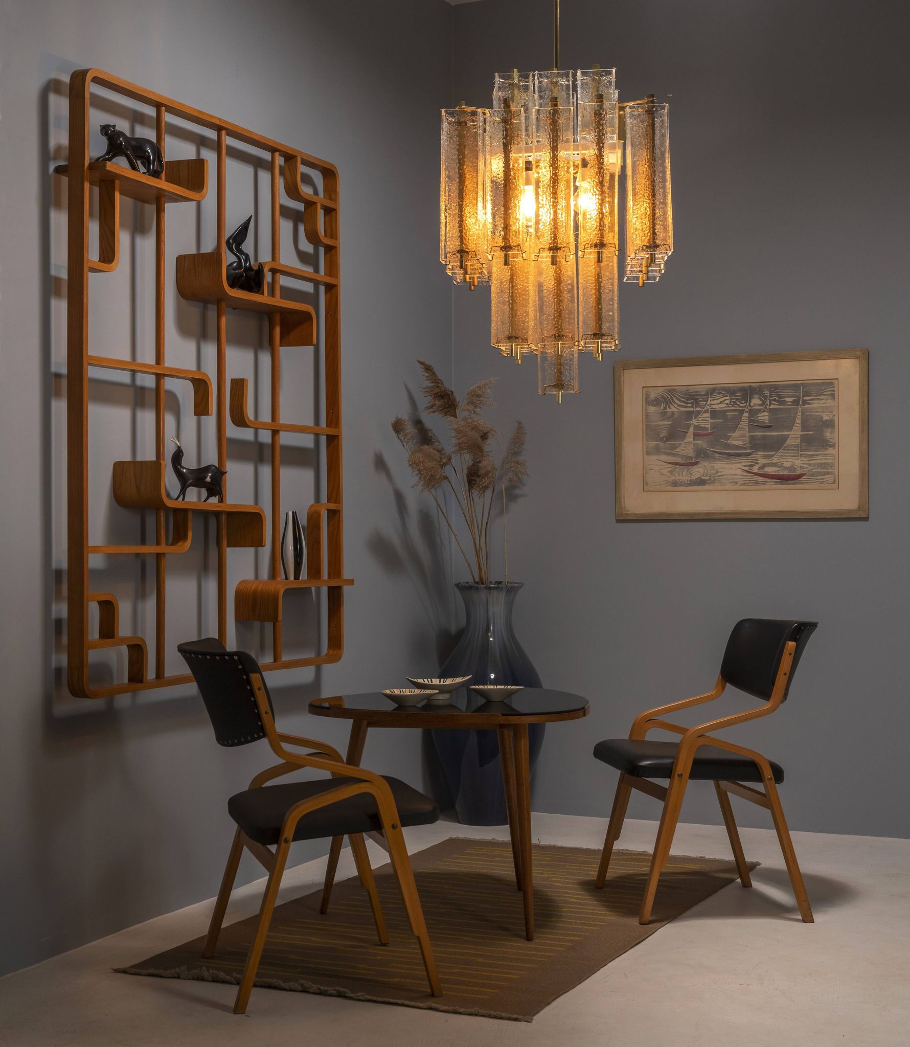 Set of 12 chairs, Ludvík Volák, 1960s–1970s, Czechoslovakia