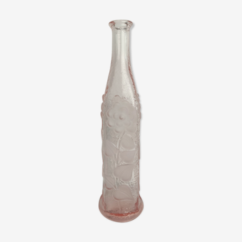 Vase soliflore en verre rose