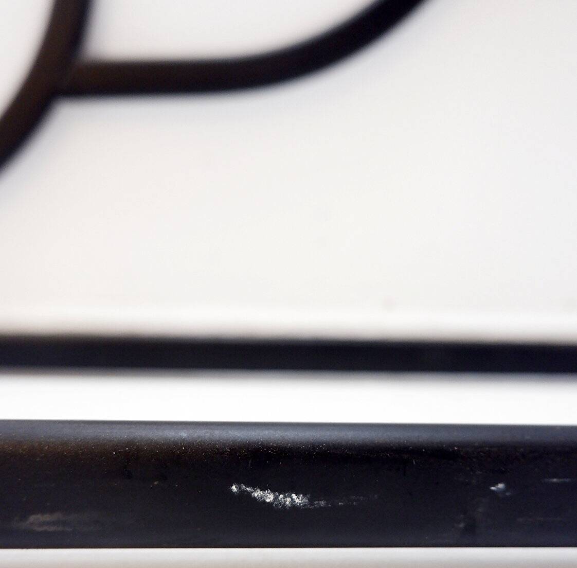 Black Bookcase - Metal and glass - 20th