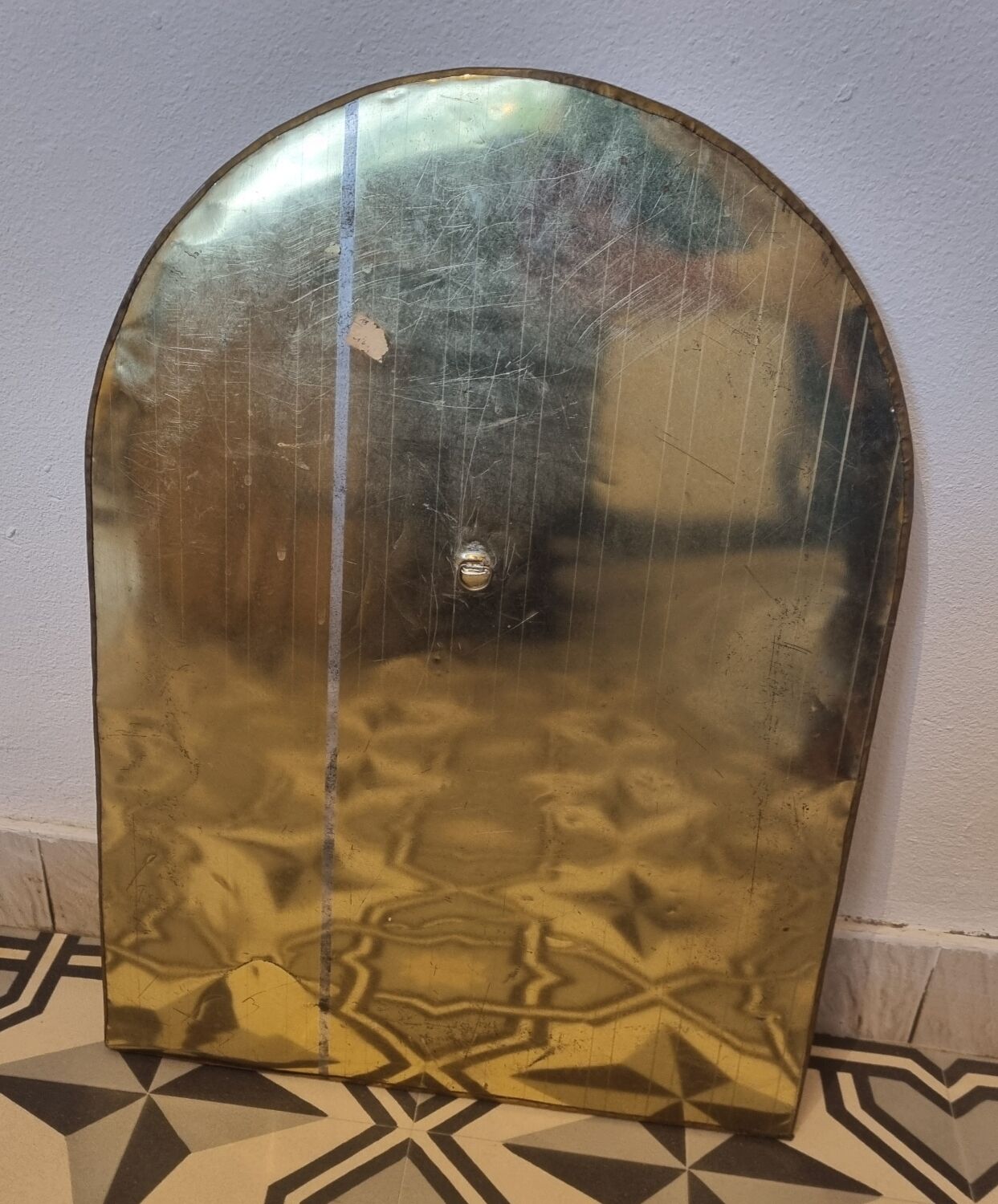 Copper mirror, Morocco from 1970 (59x43cm)