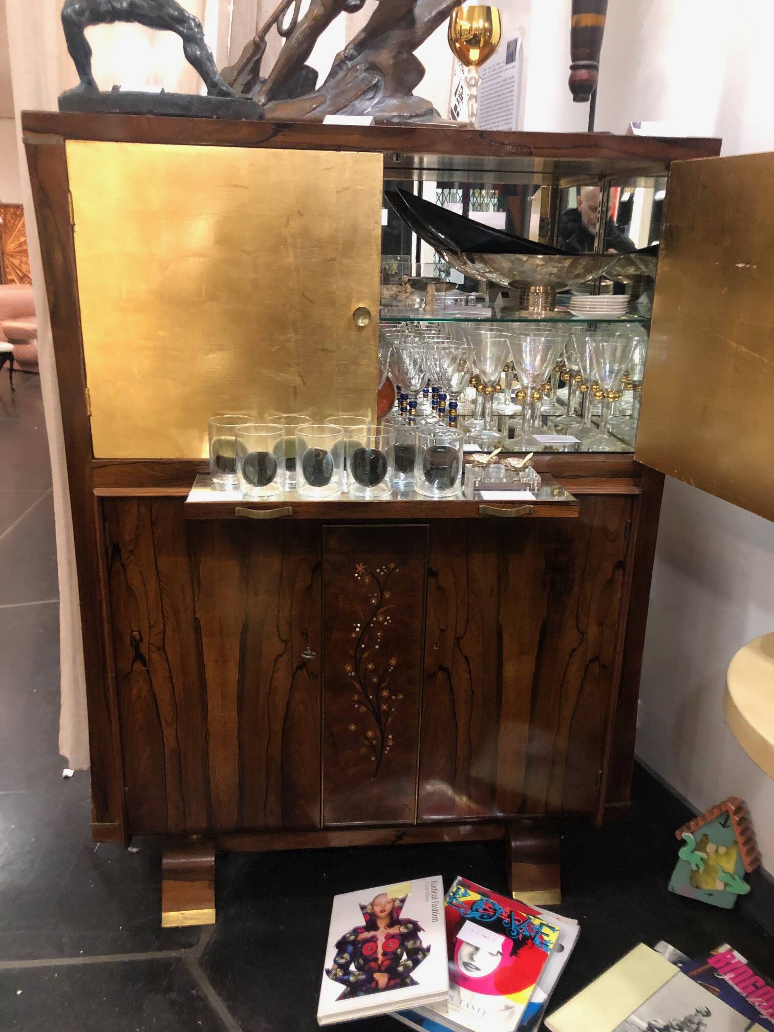 Art Deco Secretary Bar