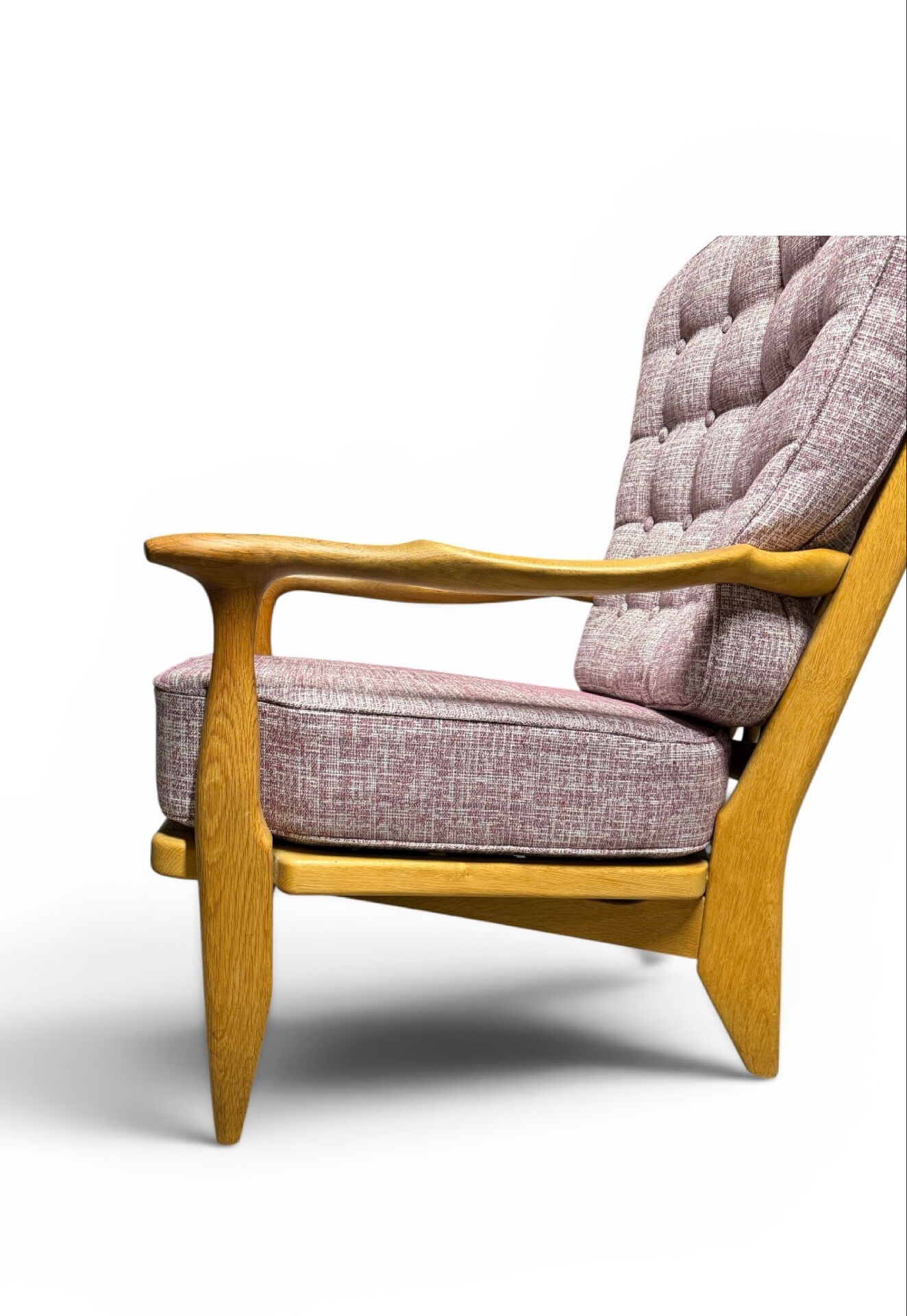 "Edouard" armchair in oak by Guillerme & Chambron for Your Home
