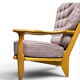 "Edouard" armchair in oak by Guillerme & Chambron for Your Home