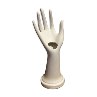 Vase main en porcelaine vintage